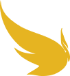 Gold wing icon for Melbourne Asian brothel branding
